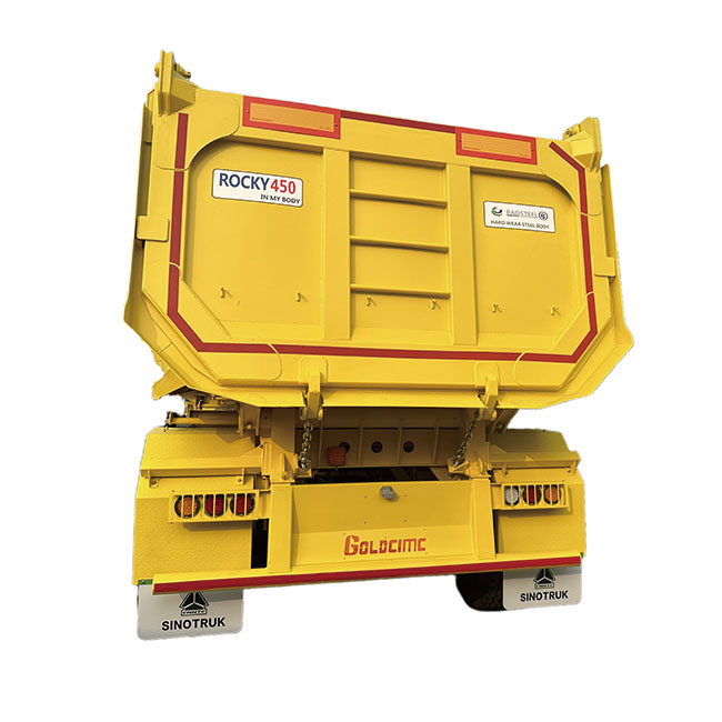 Factory Direct Sale Hydraulic Cylinder 3 Axle 30 40 50 Ton Rear Trailer Tipper Truck Dump Semi Trailers