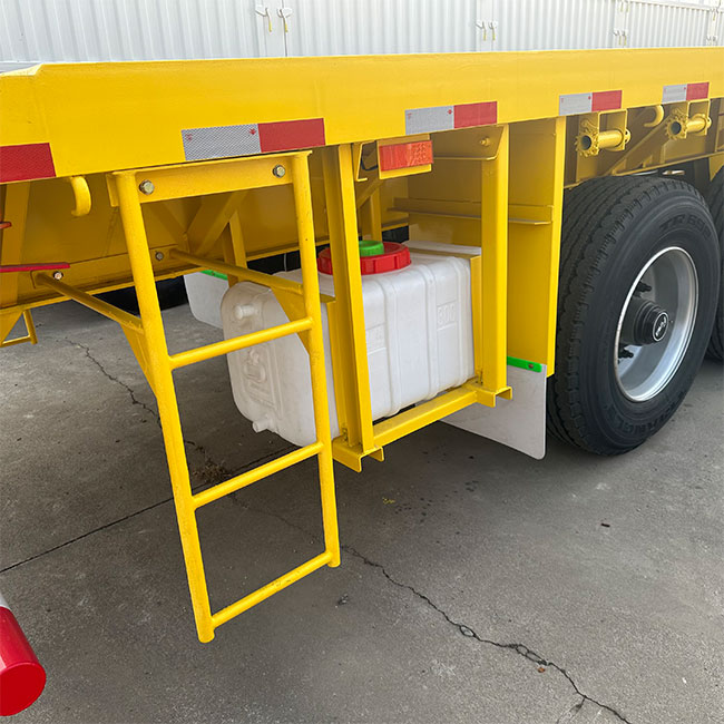 Flatbed Trailer High Quality 30/40/50ft Flatbed Trailer 3 Axles Flatbed Semi Trailer on Sale