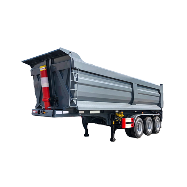 China High Quality Tipper Semi Trailer U-shape Rear End Heavy Duty 3 Axle 80Tons Transporting Sand Stone Sild Dump Semitrailer