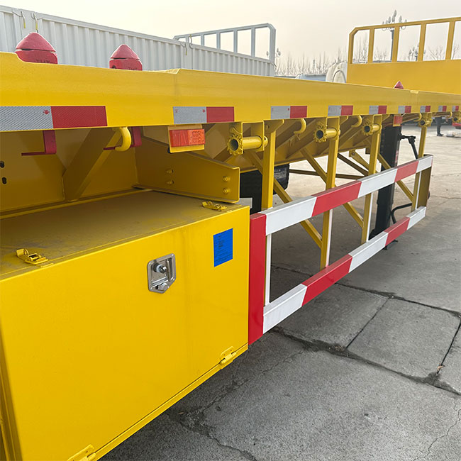 Flatbed Trailer High Quality 30/40/50ft Flatbed Trailer 3 Axles Flatbed Semi Trailer on Sale