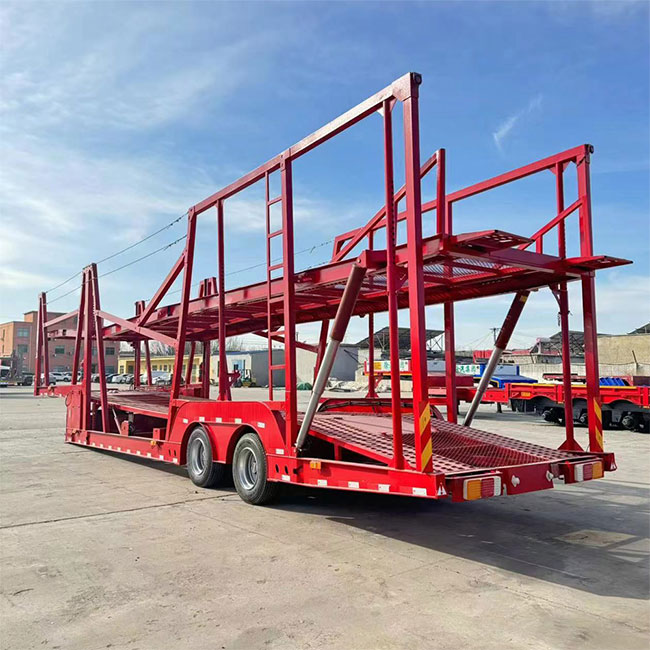 Nice Price 2 3 Axles Transport 8-12 Car Carrier Truck Car Hauler Trailer For Sale