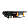 Custom 3 Axle Container Transport Truck Head Towing 40ft Semi Flatbed Semi Trailer with Container Lock