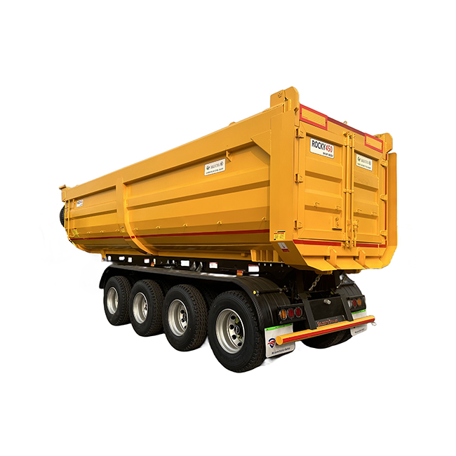 Yellow Dump Semi Trailer