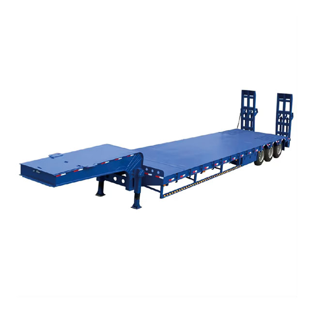Nice Price 2 3 4axels 10m-18m 50ton 80tonLowboy Excavator Transport Semi Trailer Trucks 100ton Lowbed Truck Trailers