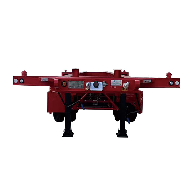 High Quality Brand New Truck Trailer Chassis Tri Axle 40-Footer 40ft Dual Combo Skeleton Trailers