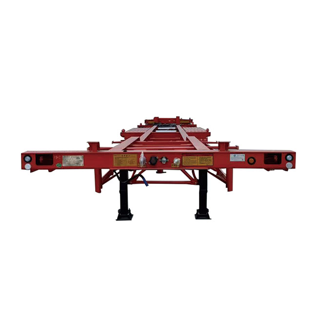 High Quality Brand New Truck Trailer Chassis Tri Axle 40-Footer 40ft Dual Combo Skeleton Trailers