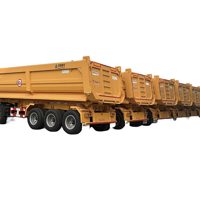Factory Direct Sale Hydraulic Cylinder 3 Axle 30 40 50 Ton Rear Trailer Tipper Truck Dump Semi Trailers