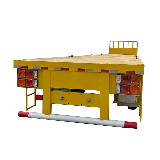 Flatbed Trailer High Quality 30/40/50ft Flatbed Trailer 3 Axles Flatbed Semi Trailer on Sale