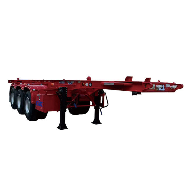 High Quality Brand New Truck Trailer Chassis Tri Axle 40-Footer 40ft Dual Combo Skeleton Trailers