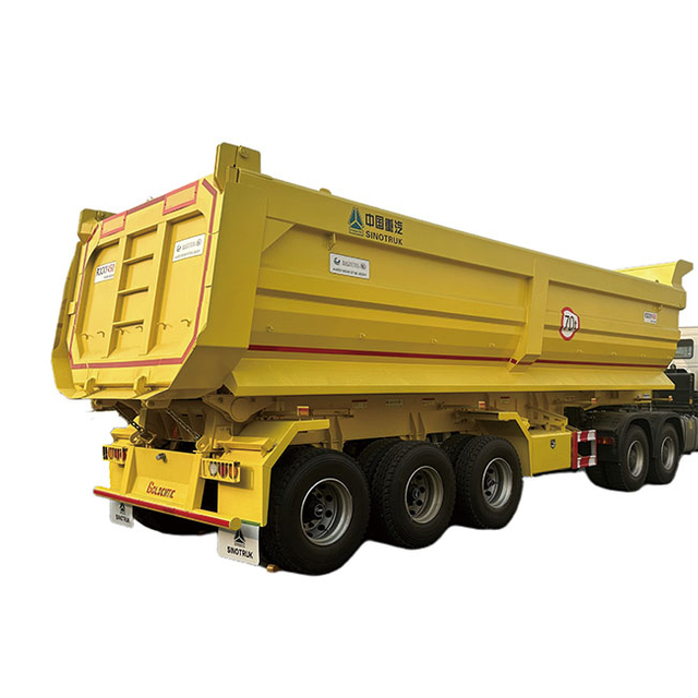 Factory Direct Sale Hydraulic Cylinder 3 Axle 30 40 50 Ton Rear Trailer Tipper Truck Dump Semi Trailers