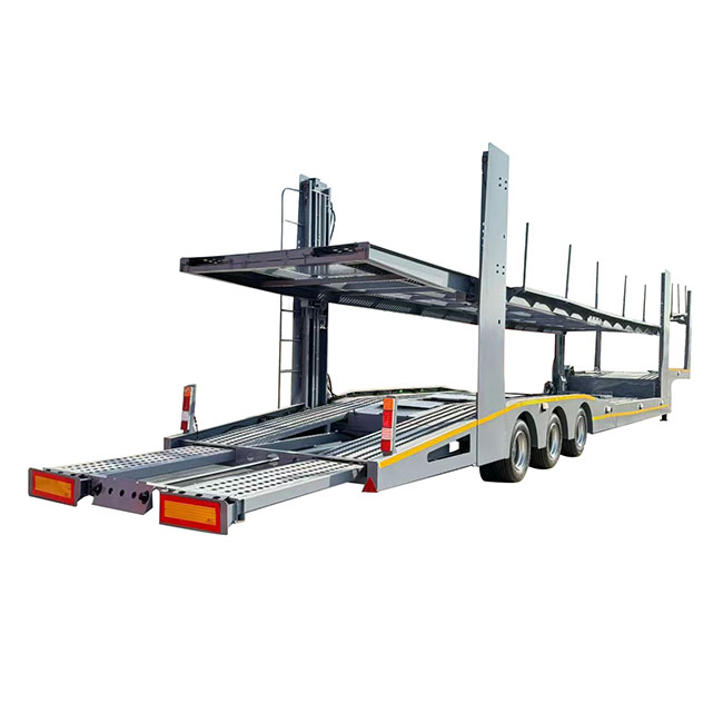 2024 New Model Double Deck 3 Axles 6/8/10/12 Small Passenger Car Capacity Vehicle Transport Semi Trailer Car Transport Trailers