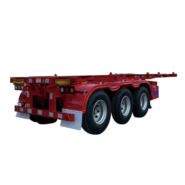High Quality Brand New Truck Trailer Chassis Tri Axle 40-Footer 40ft Dual Combo Skeleton Trailers