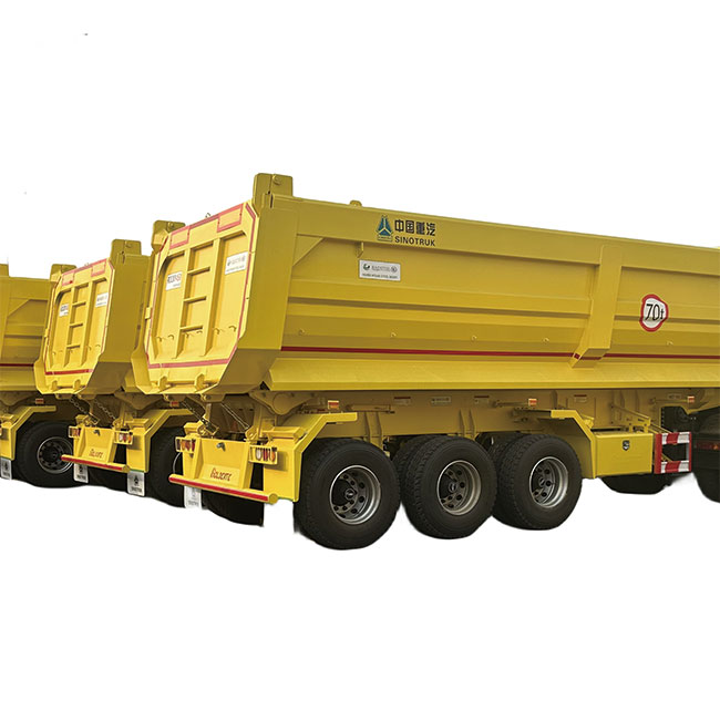 Factory Direct Sale Hydraulic Cylinder 3 Axle 30 40 50 Ton Rear Trailer Tipper Truck Dump Semi Trailers