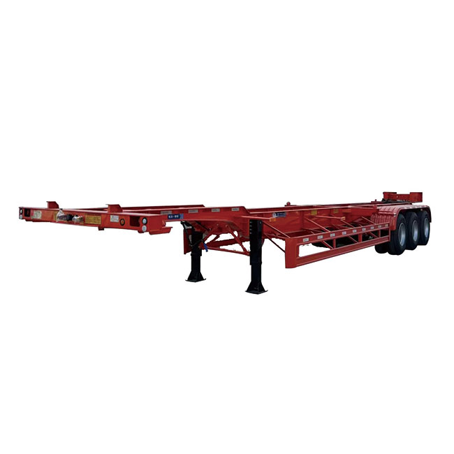 High Quality Brand New Truck Trailer Chassis Tri Axle 40-Footer 40ft Dual Combo Skeleton Trailers